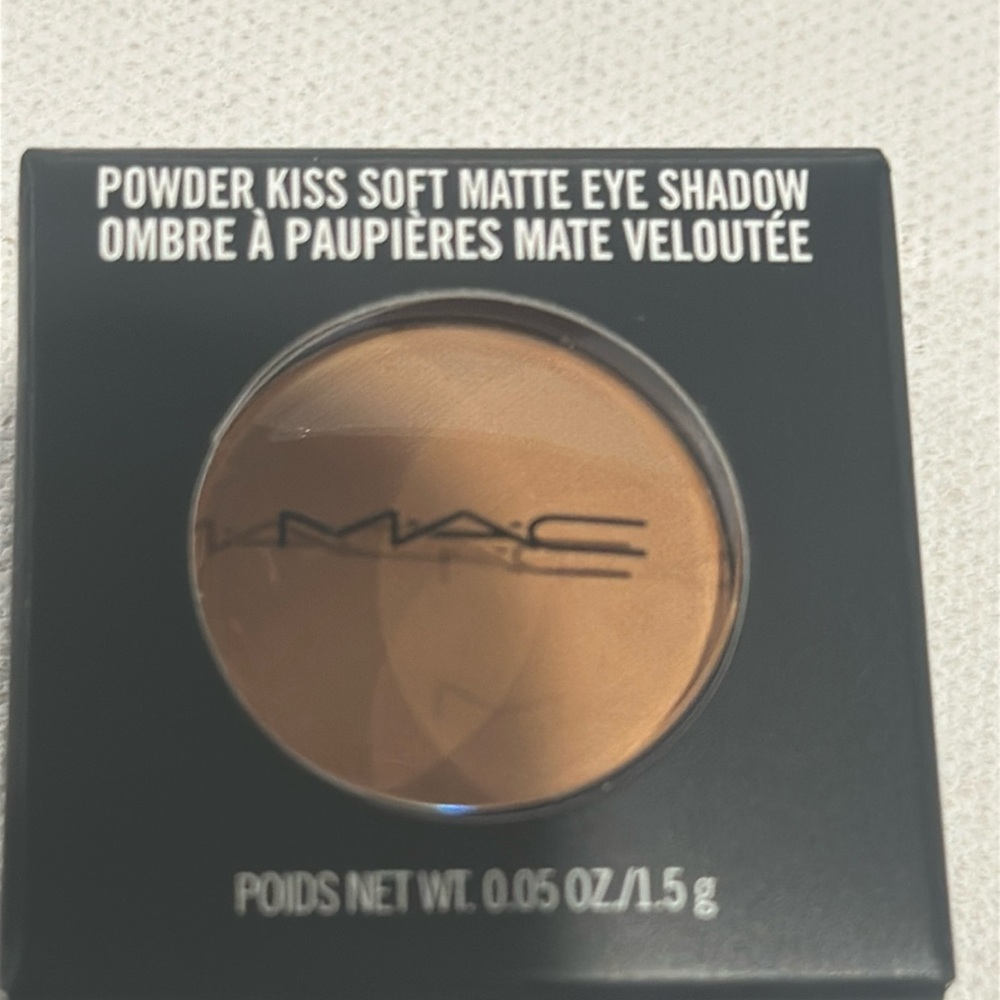 NIB MAC Powder Kiss Soft Matte Eye Shadow called “These Bags are Designers”